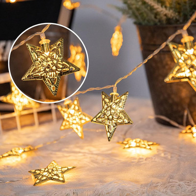 HASRU 14 LEDs 3.5 m Yellow Flickering Star Rice Lights(Pack of 1)