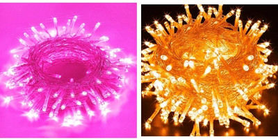NEERUSSTORE 36 LEDs 12 m Multicolor Steady Ball Rice Lights(Pack of 2)