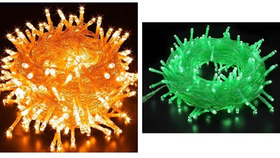 NEERUSSTORE 36 LEDs 12 m Multicolor Steady Ball Rice Lights(Pack of 2)