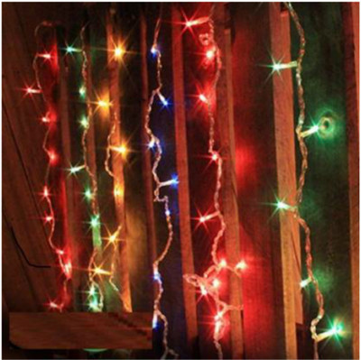 Local Charm 250 LEDs 4.06 m Multicolor Steady String Rice Lights(Pack of 8)