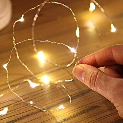 HUGREY 50 LEDs 3 m Yellow Steady Bulb Rice Lights(Pack of 1)