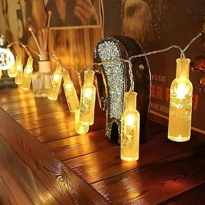 glowserie 14 LEDs 3 m Yellow Steady Bottle Rice Lights(Pack of 1)