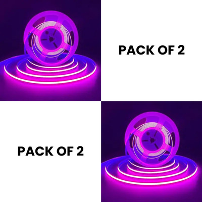 spark world 240 LEDs 5 m Pink Steady Strip Rice Lights(Pack of 2)