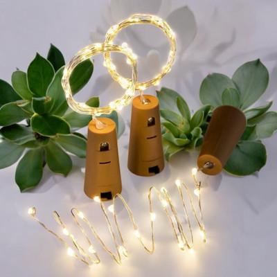 NISCO 20 LEDs 2.1 m Gold Steady Bulb Rice Lights(Pack of 1)