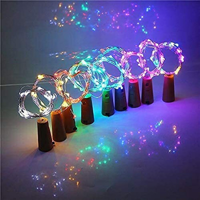 HARSHLOVE 20 LEDs 2 m Multicolor Steady Bulb Rice Lights(Pack of 6)