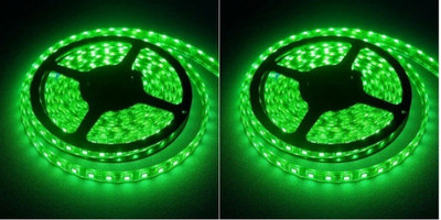 Illuminator 192 LEDs 4 m Green Steady Strip Rice Lights(Pack of 2)