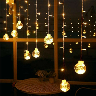 Local Charm 138 LEDs 2.5 m Yellow Flickering Ball Rice Lights(Pack of 1)