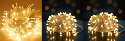 PKG 40 LEDs 11 m Multicolor Steady String Rice Lights(Pack of 3)
