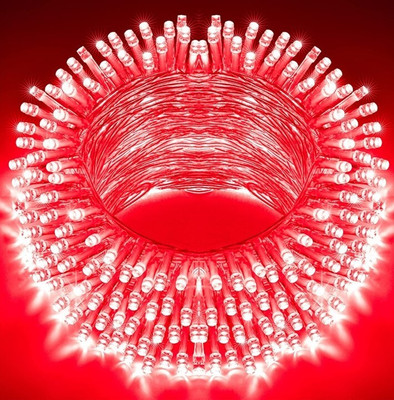 MPROW 40 LEDs 11 m Red Steady Bulb Rice Lights(Pack of 3)