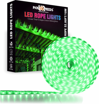 Make Ur Wish 1200 LEDs 10 m Green Steady Strip Rice Lights(Pack of 1)