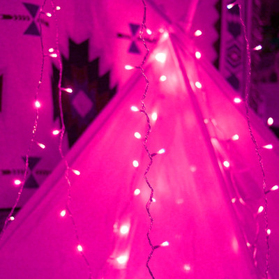 NISCO 20 LEDs 4 m Pink Steady String Rice Lights(Pack of 1)