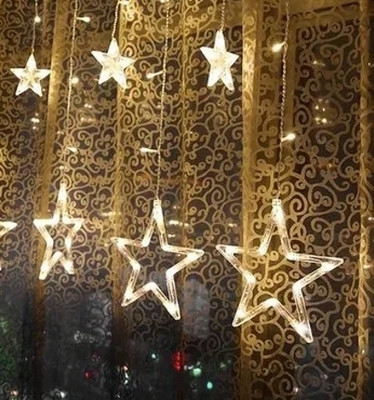 Riseup 138 LEDs 139 m Yellow Flickering, Steady Star Rice Lights(Pack of 1)