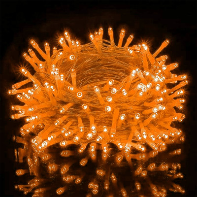 Ascension 42 LEDs 11 m Orange Steady String Rice Lights(Pack of 1)