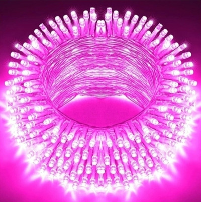 TechPride 40 LEDs 11 m Pink Steady String Rice Lights(Pack of 1)