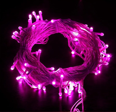 Shiv Shankar Sells 40 LEDs 10 m Pink Steady Bulb Rice Lights(Pack of 1)