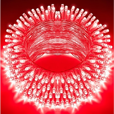 R Art 40 LEDs 11 m Red Steady String Rice Lights(Pack of 1)