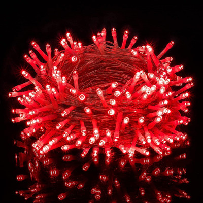 Lexton 40 LEDs 12 m Red Steady Bulb Rice Lights(Pack of 1)