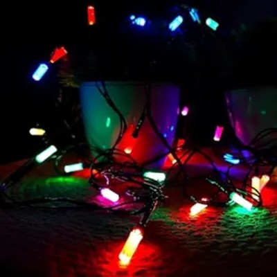 FIZZYTECH 60 LEDs 15 m Multicolor Color Changing String Rice Lights(Pack of 1)