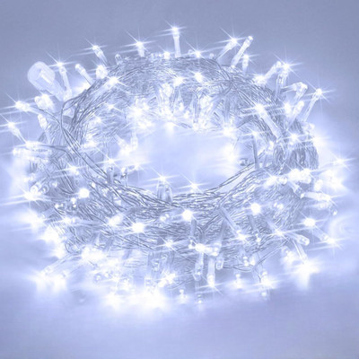 DINEDUST 40 LEDs 11 m White Steady String Rice Lights(Pack of 1)