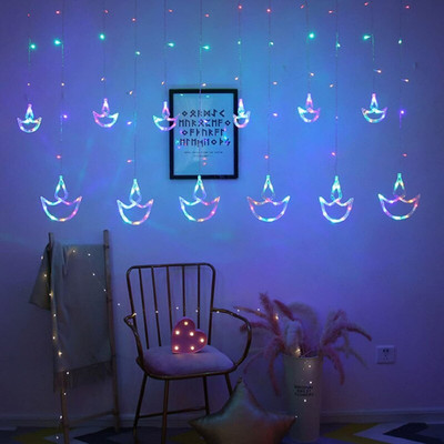Lexton 130 LEDs 3.5 m Multicolor Steady Diya Rice Lights(Pack of 1)