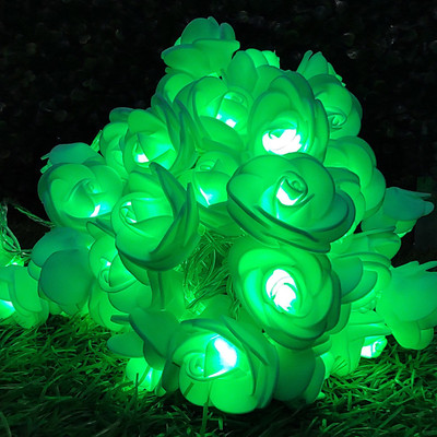 NISCO 20 LEDs 4 m Green Steady Flower Rice Lights(Pack of 1)