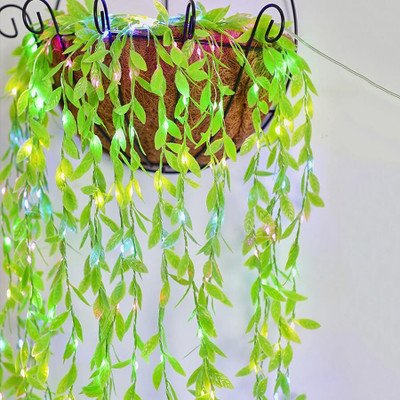 G2L 120 LEDs 3 m Green Flickering Leaf Rice Lights(Pack of 1)