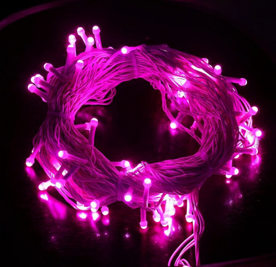 Shiv Shankar Sells 40 LEDs 10 m Pink Steady Bulb Rice Lights(Pack of 1)