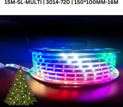 Kingdom 1200 LEDs 15 m Multicolor Steady Strip Rice Lights(Pack of 1)