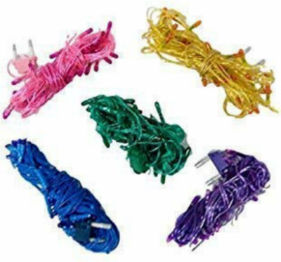 Local Charm 250 LEDs 4.06 m Multicolor Steady String Rice Lights(Pack of 5)