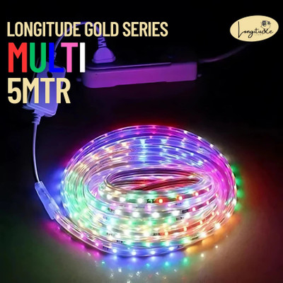 Longitude 1200 LEDs 5 m Multicolor Flickering Strip Rice Lights(Pack of 1)