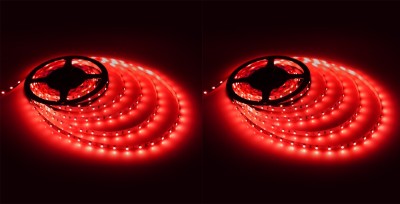 spark world 260 LEDs 4 m Red Steady Strip Rice Lights(Pack of 2)