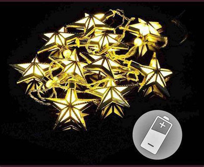 WunderVoX 16 LEDs 3.3 m Transparent Steady Star Rice Lights(Pack of 1)