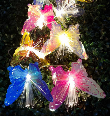 NISCO 20 LEDs 4 m Multicolor Steady Butterfly Rice Lights(Pack of 1)