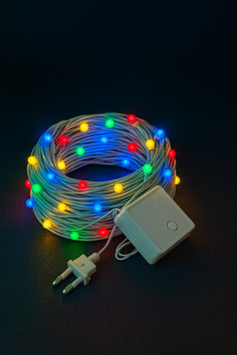 SIRA 50 LEDs 15 m Multicolor Flickering Bulb Rice Lights(Pack of 1)