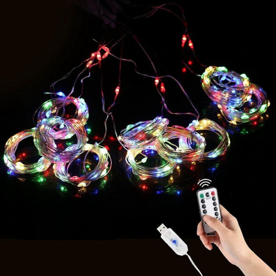 Budwill 300 LEDs 3 m Multicolor Steady Strip Rice Lights(Pack of 1)