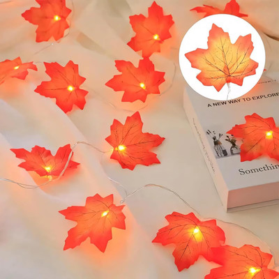TurboTraders 14 LEDs 3 m Yellow Steady Leaf Rice Lights(Pack of 1)