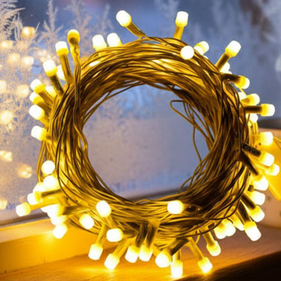 X4Decor 32 LEDs 12 m Yellow Steady String Rice Lights(Pack of 1)