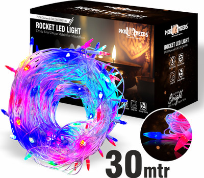 Pick Ur Needs 40 LEDs 30 m Multicolor Flickering String Rice Lights(Pack of 1)