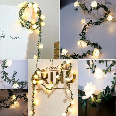 Medecor 10 LEDs 2 m Gold Flickering, Steady Flower Rice Lights(Pack of 1)