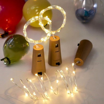 NISCO 20 LEDs 2.1 m Gold Steady Bulb Rice Lights(Pack of 1)