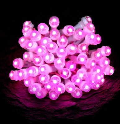 Shiv Shankar Sells 50 LEDs 11 m Pink Steady Bulb Rice Lights(Pack of 1)