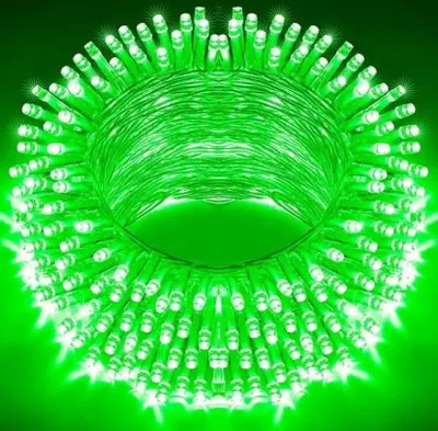TechPride 66 LEDs 11 m Green Steady String Rice Lights(Pack of 1)