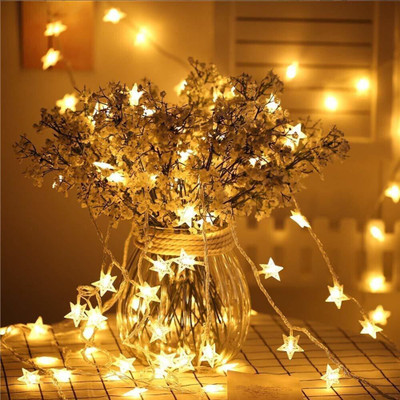 BlingOn 16 LEDs 3.71 m Yellow, White Steady Star Rice Lights(Pack of 1)