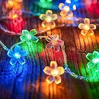 EKOKI 14 LEDs 3 m Multicolor Steady Flower Rice Lights(Pack of 1)
