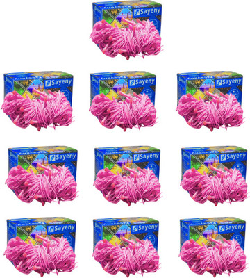 SAYENY 40 LEDs 15 m Pink Steady String Rice Lights(Pack of 10)