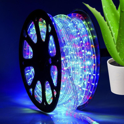 D'Mak 1 LEDs 40 m Multicolor Flickering, Color Changing, Steady Strip Rice Lights(Pack of 1)