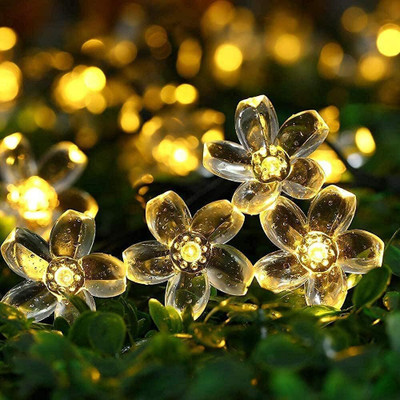 SARVAVIKRI 16 LEDs 3 m Yellow Steady Flower Rice Lights(Pack of 1)