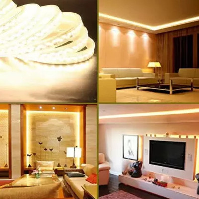 CANDLE 300 LEDs 4 m Yellow Steady Strip Rice Lights(Pack of 1)
