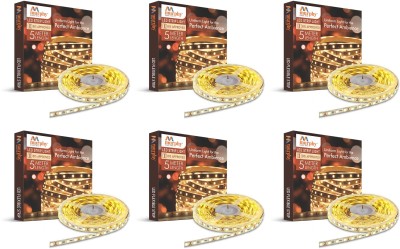 MURPHY 300 LEDs 5 m Yellow Steady Strip Rice Lights(Pack of 6)