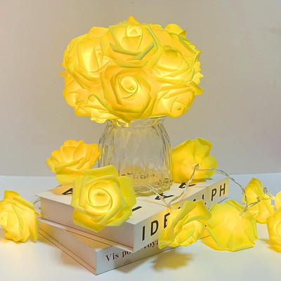 NISCO 20 LEDs 4 m Yellow Steady Flower Rice Lights(Pack of 1)